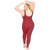 imageSTRETCH IS COMFORT Womens Plus Size Cotton Tank Unitard Red 2X