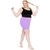 imageWomens Plus Size Cotton Biker Shorts Lavender 3X