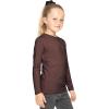 imageSTRETCH IS COMFORT Girls Womens and Plus Oh So Soft Long Sleeve Crew Neck TopBrown
