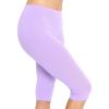 imageStretch is Comfort Womens Knee Length Leggings Lavender Large