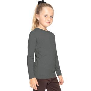 imageSTRETCH IS COMFORT Girls Womens and Plus Oh So Soft Long Sleeve Crew Neck TopCharcoal Gray