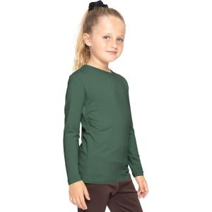 imageSTRETCH IS COMFORT Girls Womens and Plus Oh So Soft Long Sleeve Crew Neck TopHunter Green