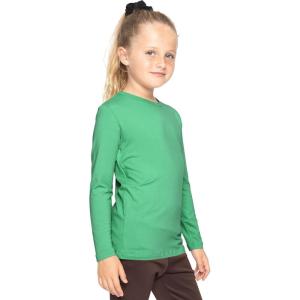 imageSTRETCH IS COMFORT Girls Womens and Plus Oh So Soft Long Sleeve Crew Neck TopKelly Green