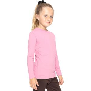 imageSTRETCH IS COMFORT Girls Womens and Plus Oh So Soft Long Sleeve Crew Neck TopLight Pink