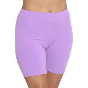 imageSTRETCH IS COMFORT Womens Cotton Bike Shorts Lavender Large