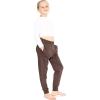 imageGirls Oh So Soft Cuffed Joggers with Pockets  Size 414Brown