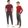 imageSTRETCH IS COMFORT Boys and Mens Slim Fit Jogger Play PantsCharcoal Gray