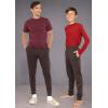 imageSTRETCH IS COMFORT Boys and Mens Slim Fit Jogger Play PantsDark Brown