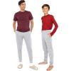 imageSTRETCH IS COMFORT Boys and Mens Slim Fit Jogger Play PantsHeather Gray