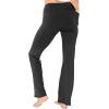 imageSTRETCH IS COMFORT Womens Oh So Soft High Waist Bootcut Yoga Pants with PocketBlack