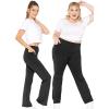 imageSTRETCH IS COMFORT Womens Oh So Soft High Waist Bootcut Yoga Pants with PocketBlack