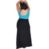 imageSTRETCH IS COMFORT Womens Plus Size Long Flowy Skirt Black XXLarge