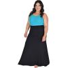 imageSTRETCH IS COMFORT Womens Plus Size Long Flowy Skirt Black XXLarge