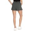 imageSTRETCH IS COMFORT Womens Wrap Tennis Skort with Pockets Charcoal Gray Small