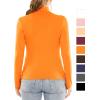imageWomens Mock Turtle Neck Top Orange 3X