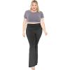 imageWomens OhSoSoft Ruched High Waist Bell Bottoms  XLarge5X  Made in USA