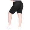 imageWomens Plus Side Ruched Biker Shorts  XLarge5X  Made in USA