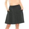 imageSTRETCH IS COMFORT Womens Circle Skirt with Pockets Charcoal Gray XLarge