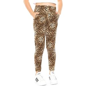 imageGirls Oh So Soft Cuffed Joggers with Pockets  Size 414Brown Cheetah