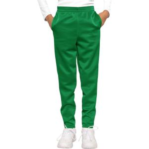imageSTRETCH IS COMFORT Boys and Mens Slim Fit Jogger Play PantsKelly Green