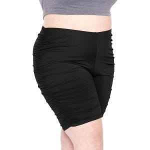 imageWomens Plus Side Ruched Biker Shorts  XLarge5X  Made in USA