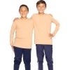 imageBoys Oh So Soft Long Sleeve Top  2 Pack  Ultra Soft  Youth Size 4 to 14Black  Beige