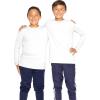 imageBoys Oh So Soft Long Sleeve Top  2 Pack  Ultra Soft  Youth Size 4 to 14Black  White