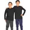 imageBoys Oh So Soft Long Sleeve Top  2 Pack  Ultra Soft  Youth Size 4 to 14Black  White