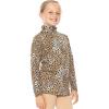 imageSTRETCH IS COMFORT Girls Long Sleeve Turtleneck Brown Cheetah XSmall
