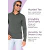 imageSTRETCH IS COMFORT Mens Oh So Soft Luxe Long Sleeve Stretch Tee Shirt Hoodie