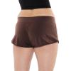 imageSTRETCH IS COMFORT Womens Cotton Shorty Shorts Brown Medium