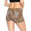 imageSTRETCH IS COMFORT Womens Foldover Yoga Shorts All Brown Cheetah Large