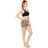 imageSTRETCH IS COMFORT Womens Foldover Yoga Shorts All Brown Cheetah Large