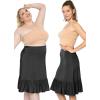 imageSTRETCH IS COMFORT Womens Mermaid Ruffle Midi Skirt Black 3X
