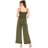 imageSTRETCH IS COMFORT Womens Oh So Soft Wide Leg Camisole Elastic Waist Jumpsuit with Pockets