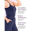 imageSTRETCH IS COMFORT Womens Oh So Soft Wide Leg Camisole Elastic Waist Jumpsuit with Pockets