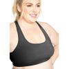 imageSTRETCH IS COMFORT Womens Plus Size Cotton Racerback Sports Bra