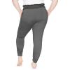 imageSTRETCH IS COMFORT Womens Smocked Waistband Joggers with Pockets Ruched Ankle Charcoal Gray XLarge
