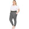 imageSTRETCH IS COMFORT Womens Smocked Waistband Joggers with Pockets Ruched Ankle Charcoal Gray XLarge