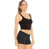 imageSTRETCH IS COMFORT Womens VWaist Performance Polyester Stretch Booty Shorts Black XSmall