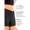 imageSTRETCH IS COMFORT Womens VWaist Performance Polyester Stretch Booty Shorts Black XSmall