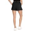 imageSTRETCH IS COMFORT Womens Wrap Tennis Skort with Pockets Black Small