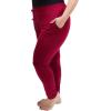 imageWomens Modal Cuff Joggers with Pockets Burgundy 3X