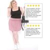 imageWomens Modal Ruffle Waist Skater Skirt Black Large