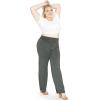 imageWomens Plus Size Palazzo Pants Charcoal Gray 3X