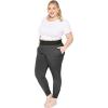 imageWomens Smocked Waistband Joggers with Pockets Ruched Ankle Black 3X