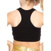 imageWomens and Girls Cotton Cheer Dance Glitter Rhinestone Racerback Sports Bras