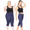 imageWomens and Plus Foldover Oh So Soft KneeLength Leggings  Small  3X AdultNavy Blue