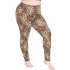 imageSTRETCH IS COMFORT Dash Womens Leggings Brown Cheetah Large