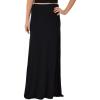 imageSTRETCH IS COMFORT Womens Long Flowy Skirt Black Medium